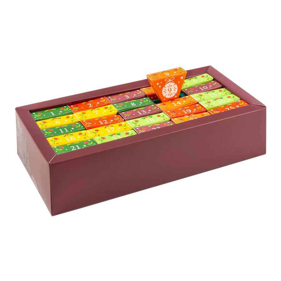 CALENDARIO DELL'AVVENTO TEA CHEST VERDE | ENGLISH TEA SHOP - immagine 3