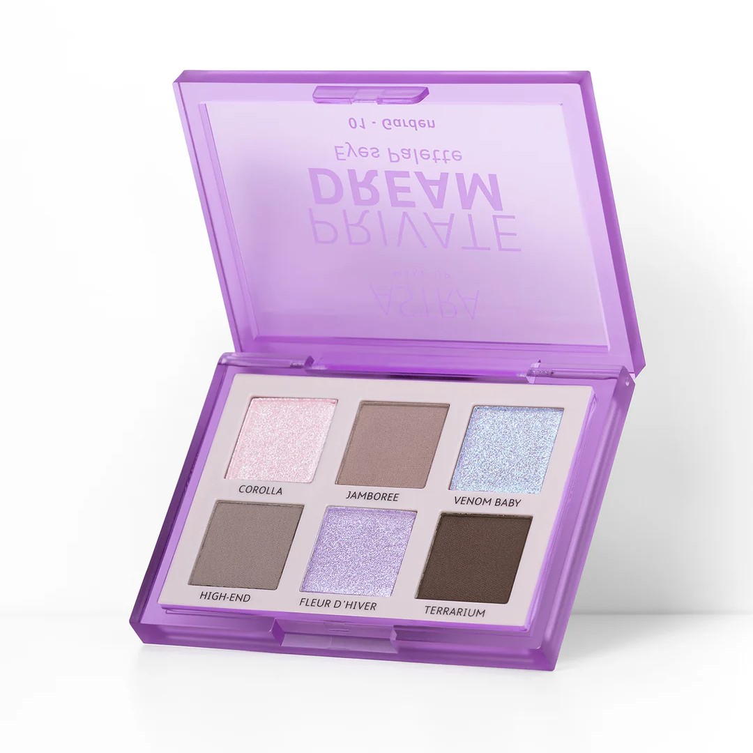 PRIVATE DREAM EYES PALETTE / Palette Occhi 6 Ombretti in polvere / 01 Garden | ASTRA MAKE-UP - immagine 2