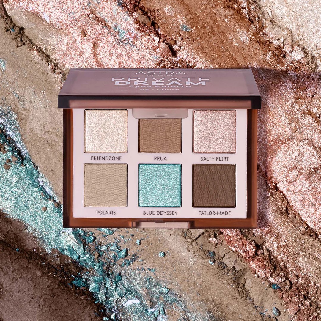 PRIVATE DREAM EYES PALETTE / Palette Occhi 6 Ombretti in polvere / 02 Cruise | ASTRA MAKE-UP - immagine 5