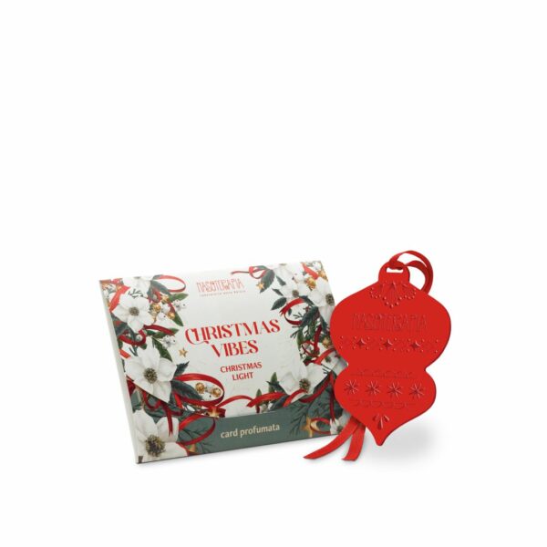 CHRISTMAS VIBES • CARD PROFUMATA ALBERO DI NATALE CHRISTMAS LIGHT | NASOTERAPIA