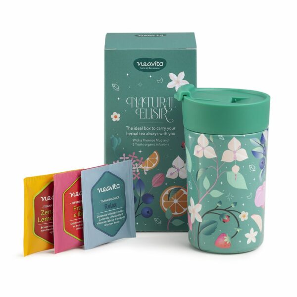 NATURAL ELISIR • COFANETTO MUG THERMOS E 6 FILTRI BIO | NEAVITA