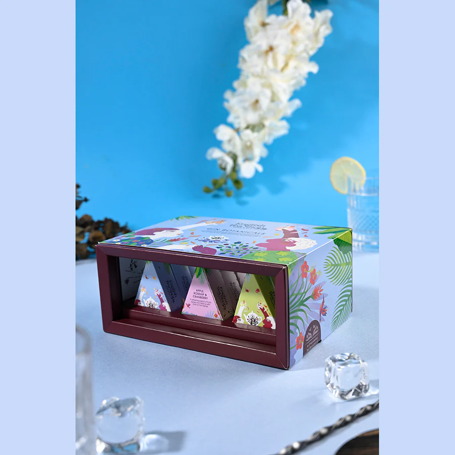 GIN BOTANICALS / CONFEZIONE REGALO 12 PIRAMIDI BIO | ENGLISH TEA SHOP - immagine 3