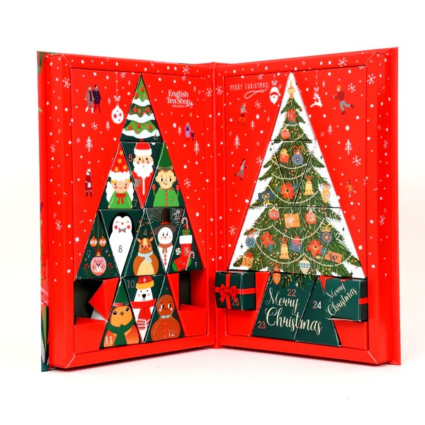 CALENDARIO DELL'AVVENTO TEA BOOK ROSSO | ENGLISH TEA SHOP - immagine 3