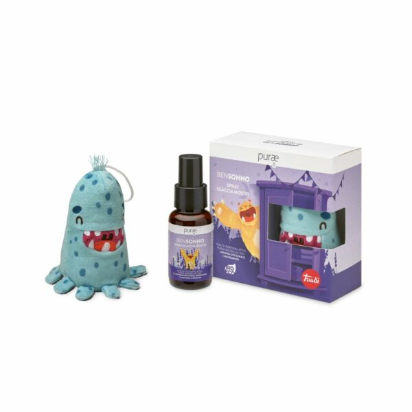 BENSONNO • SPRAY SCACCIA MOSTRI 50 ml + PELUCHE TURCHESE TRUDI | PURAE
