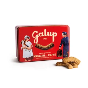 PIACERI QUOTIDIANI • BISCOTTI KRUMIRI AL CAFFÈ IN LATTA 250g | GALUP