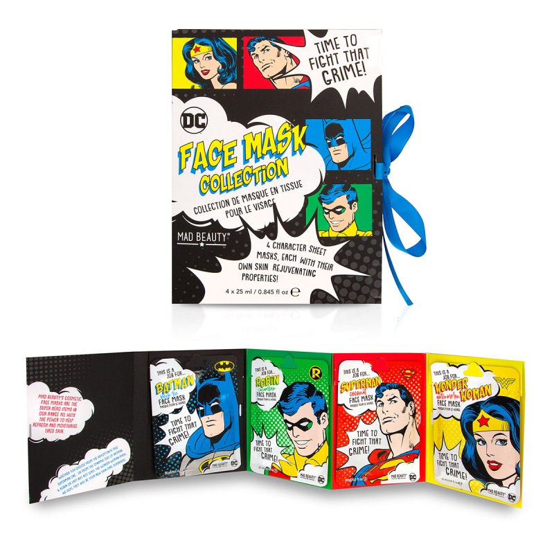 SET REGALO MASCHERE VISO DC SUPERHEROES | MAD BEAUTY - immagine 2