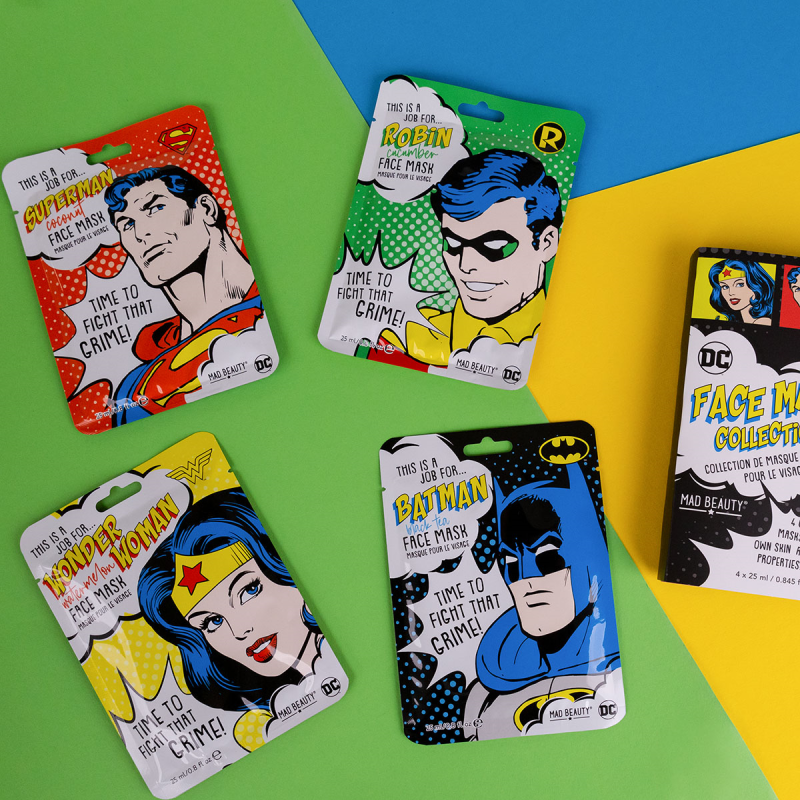 SET REGALO MASCHERE VISO DC SUPERHEROES | MAD BEAUTY - immagine 3