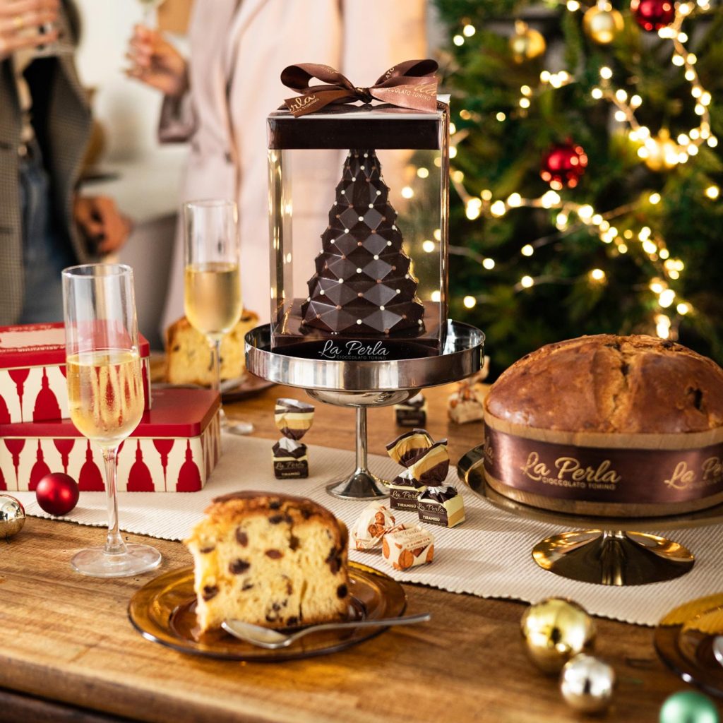 LA PERLA DI NATALE • ALBERO DI CIOCCOLATO FONDENTE / 250g | LA PERLA DI TORINO - immagine 2
