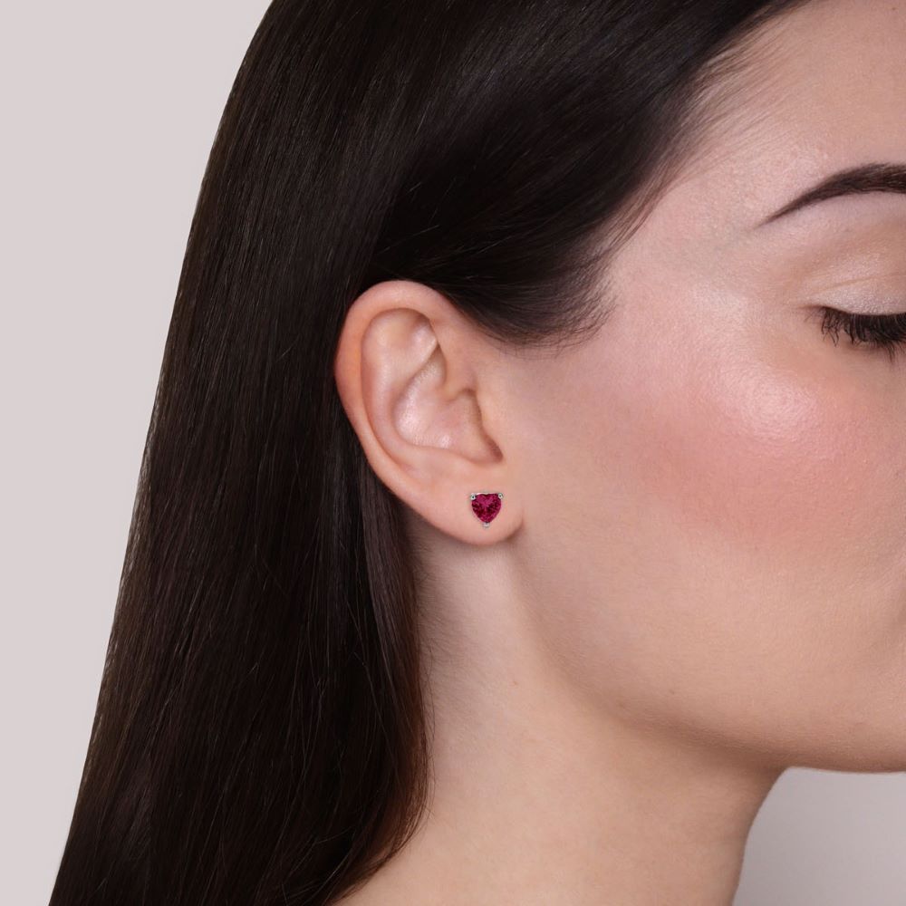 ORECCHINI PUNTO LUCE CHIARA ARGENTO FUCSIA | VERAMÉ GIOIELLI - immagine 2