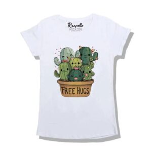 T-SHIRT 100% COTONE "FREEHUGS" REGULAR M / BIANCO | RANPOLLO MILANO