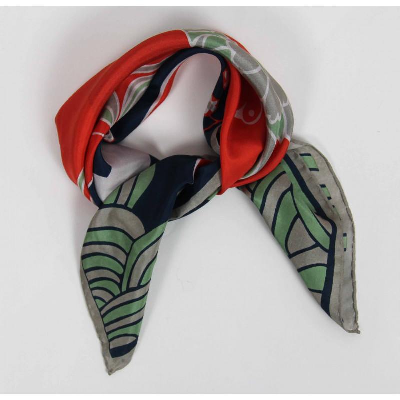 MINI FOULARD "AGAMI" MARINE NAVY | LES BELLES VAGABONDES - immagine 2