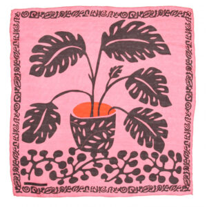 MINI FOULARD "ARUM" MARRON BROWN | LES BELLES VAGABONDES