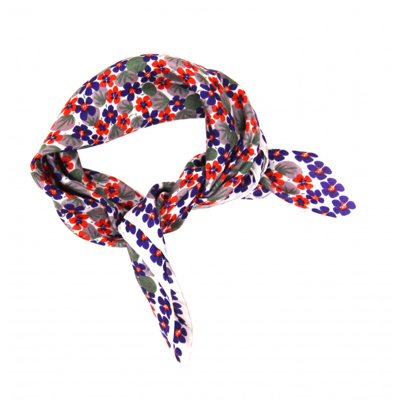 MINI FOULARD “CAPUCINE” PRUNE | LES BELLES VAGABONDES - immagine 2