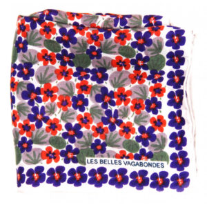 MINI FOULARD “CAPUCINE” PRUNE | LES BELLES VAGABONDES