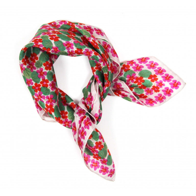 MINI FOULARD "CAPUCINE" FUCSIA | LES BELLES VAGABONDES - immagine 2