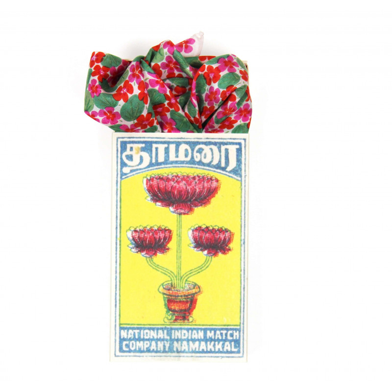 MINI FOULARD "CAPUCINE" FUCSIA | LES BELLES VAGABONDES - immagine 4