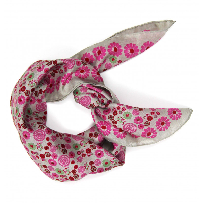 MINI FOULARD "HANAMI" FUCSIA | LES BELLES VAGABONDES - immagine 2