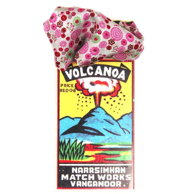 MINI FOULARD "HANAMI" FUCSIA | LES BELLES VAGABONDES - immagine 3