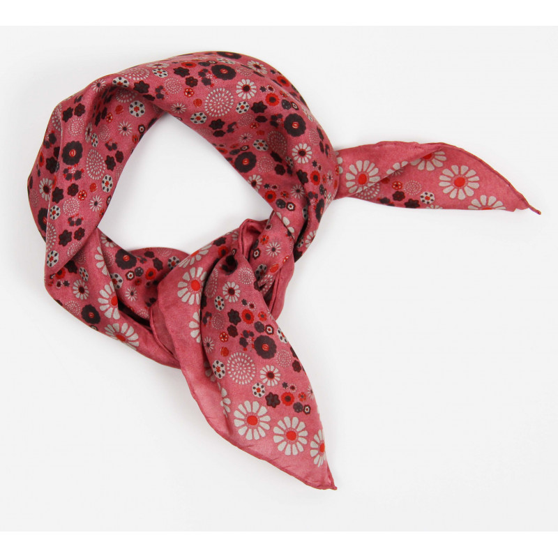 MINI FOULARD "HANAMI" ROSE | LES BELLES VAGABONDES - immagine 2