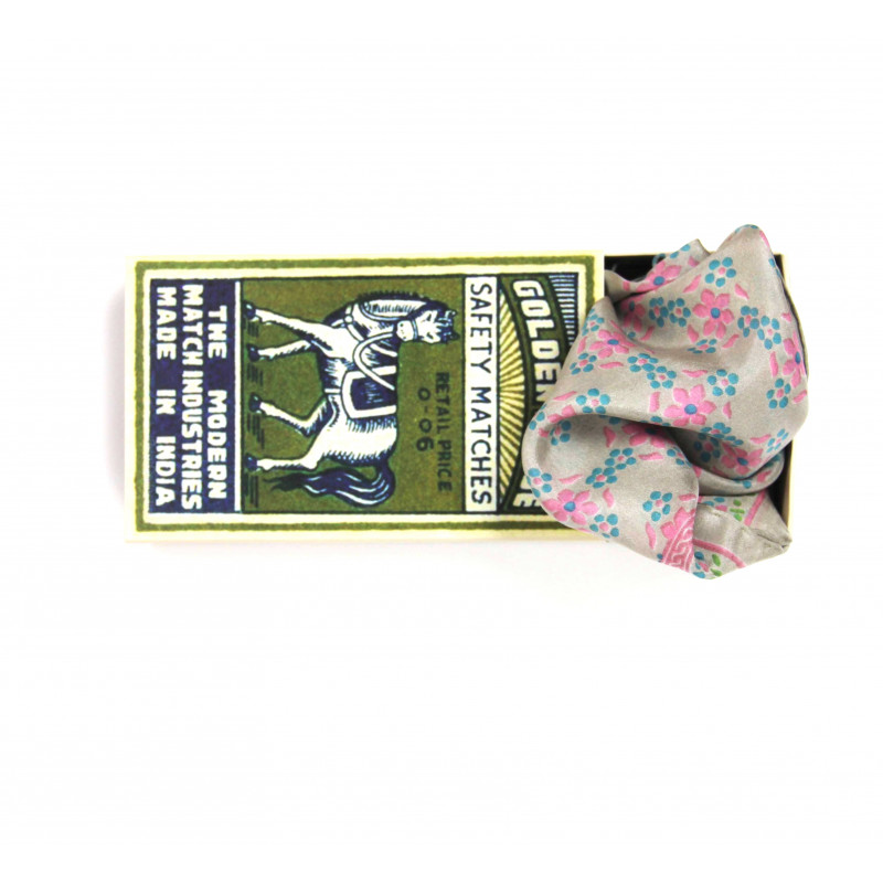 MINI FOULARD "NATASHA" ROSE FUCSIA | LES BELLES VAGABONDES - immagine 4