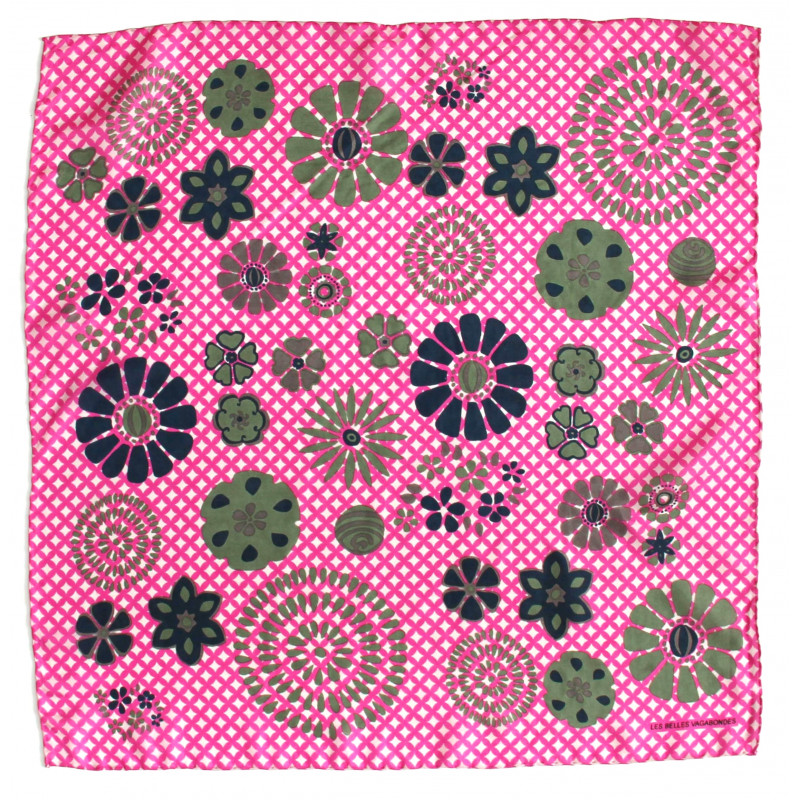 MINI FOULARD "SHIPPO" FUCSIA | LES BELLES VAGABONDES - immagine 2