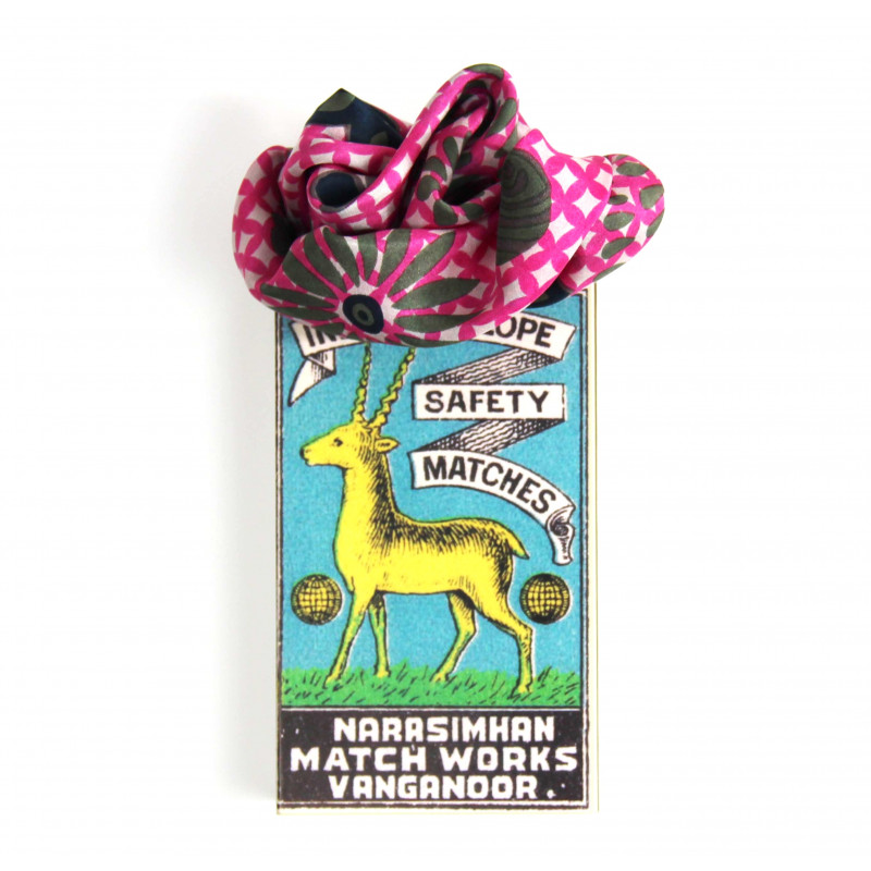 MINI FOULARD "SHIPPO" FUCSIA | LES BELLES VAGABONDES - immagine 4