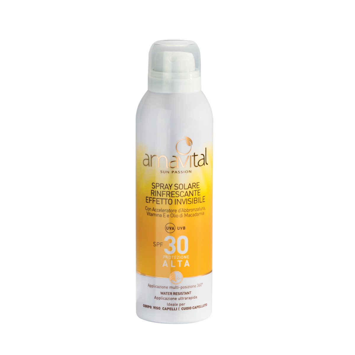 AMAVITAL SUN PASSION • SPRAY SOLARE RINFRESCANTE SPF 30 | OFICINE CLEMÀN