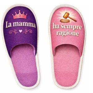 PANTOFOLE LA MAMMA HA SEMPRE RAGIONE / TAGLIA 37-39 | IRONIKS
