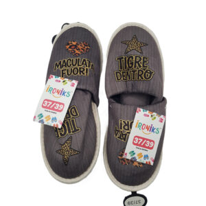 PANTOFOLE MACULATA FUORI TIGRE DENTRO / TAGLIA 37-39 | IRONIKS